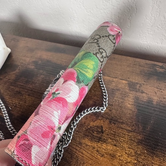 Authentic Super Mini Gucci Dionysus Pink Blooms Crossbody - Picture 3 of 9